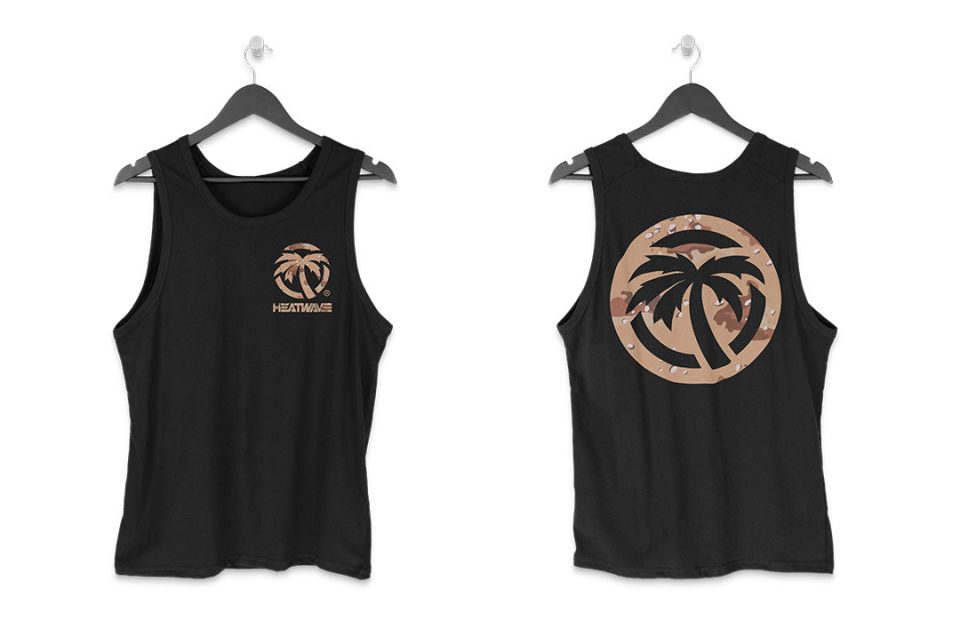Heat Wave Desert Storm TANK TOP Black (SIZE S ONLY)
