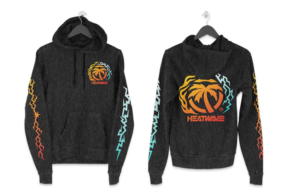 Heat Wave Fire and Ice Sweatshirt Mineral Wash