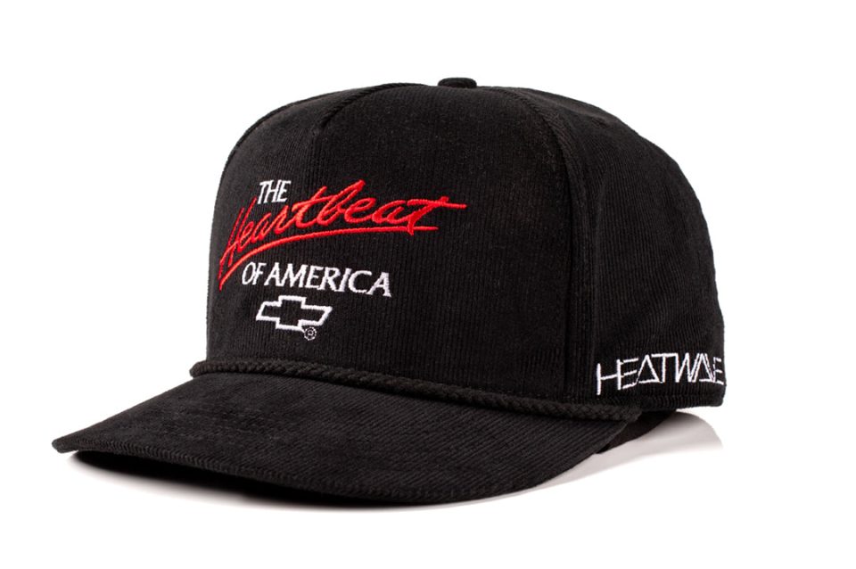 HWV Chevrolet Heart Beat of America Hat - BLACK Cord