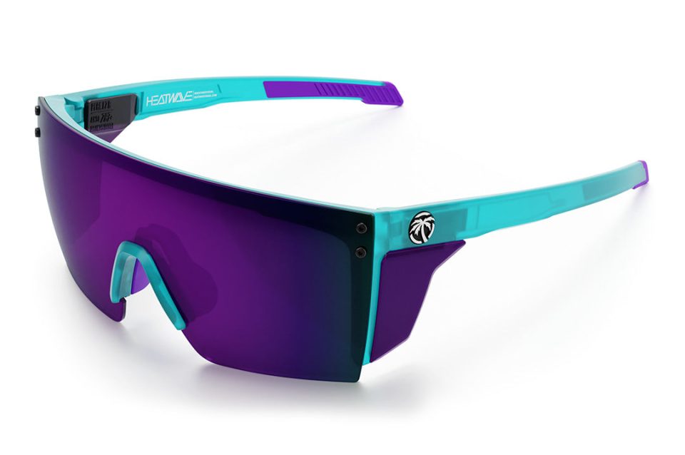 Performance XL Lazer Face Sunglasses: Aqua Frost Z87+