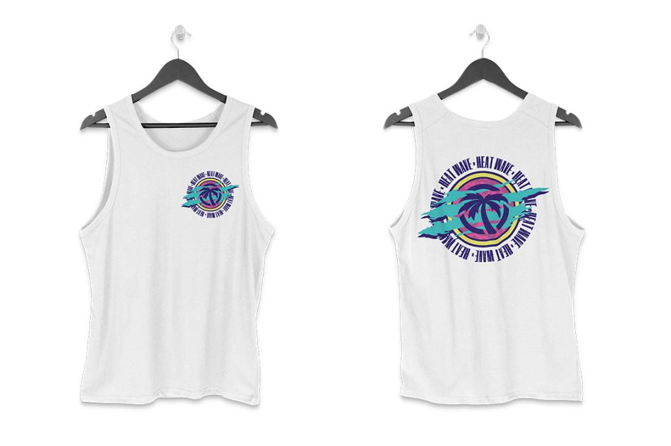 Heat Wave Saved by the Wave TANK TOP White
