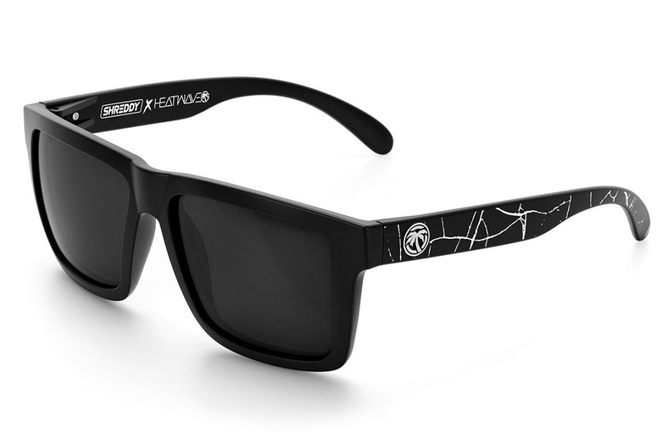 XL VISE Sunglasses: Shreddy Crack White Customs
