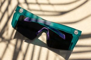 Future Tech Sunglasses: Aqua Frost Z87+